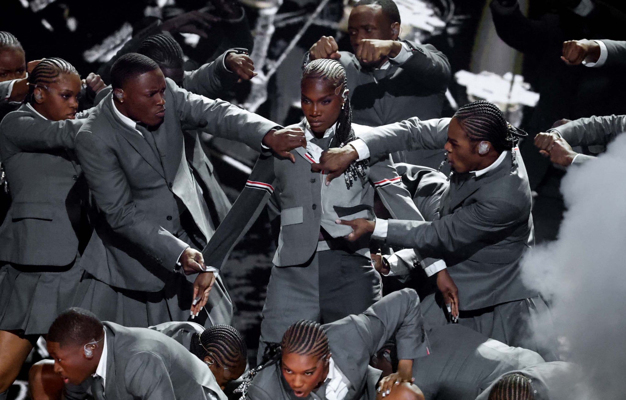 DOECHII IN CUSTOM THOM BROWNE AT THE 67TH GRAMMYS