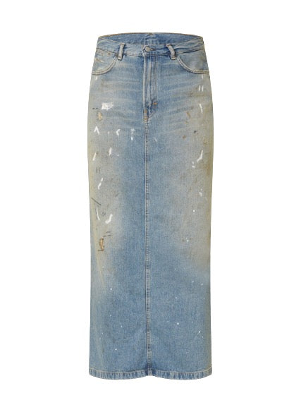 Acne Studios Paint Splatter Denim Maxi Skirt | Shop in Lisbon & Online at SHEET-1.com