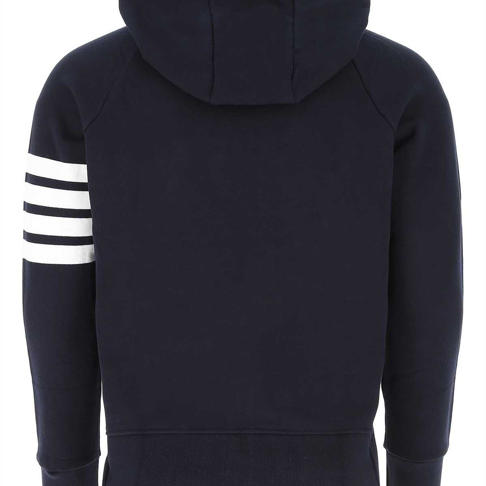 Thom Browne Classic Loopback 4-Bar Zip Hoodie - SHEET-1 - LISBON STORE