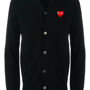 EMBROIDERED HEART CARDIGAN