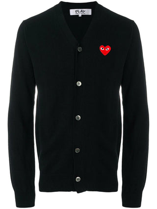 Comme Des Garçons Play Embroidered Heart Cardigan | Shop in Lisbon & Online at SHEET-1.com