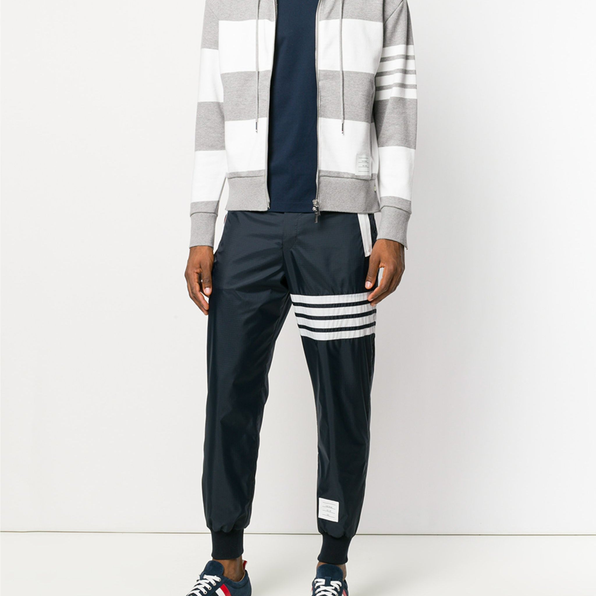 Thom Browne Jersey Relaxed Side Slit Tee - SHEET-1 - LISBON STORE