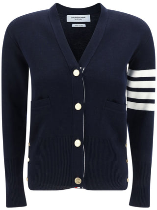 Thom Browne Milano Classic V Neck Cardigan - SHEET-1 - LISBON STORE