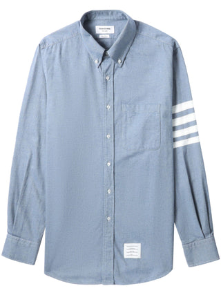 Thom Browne Flannel 4-Bar Straight Fit Shirt - SHEET-1 - LISBON STORE