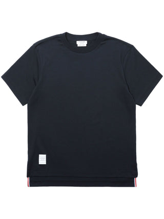 Thom Browne Jersey Relaxed Side Slit Tee - SHEET-1 - LISBON STORE