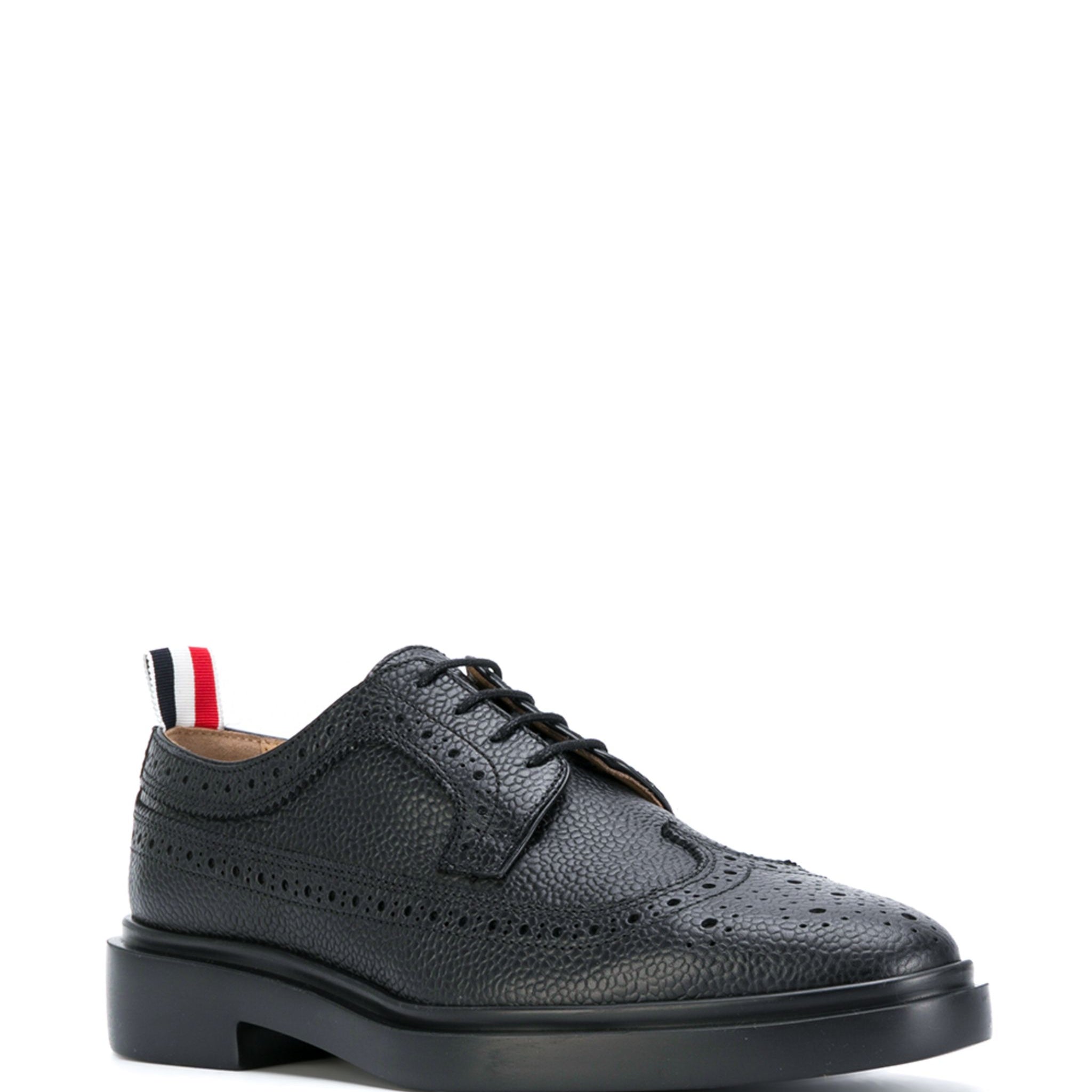 PEBBLE GRAIN LEATHER LONGWING BROGUE