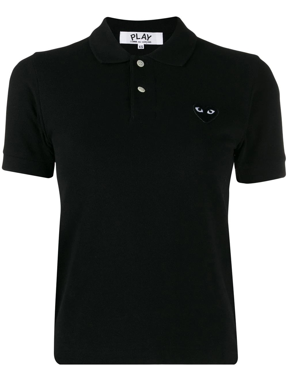 Polo t-shirt with black heart - SHEET-1