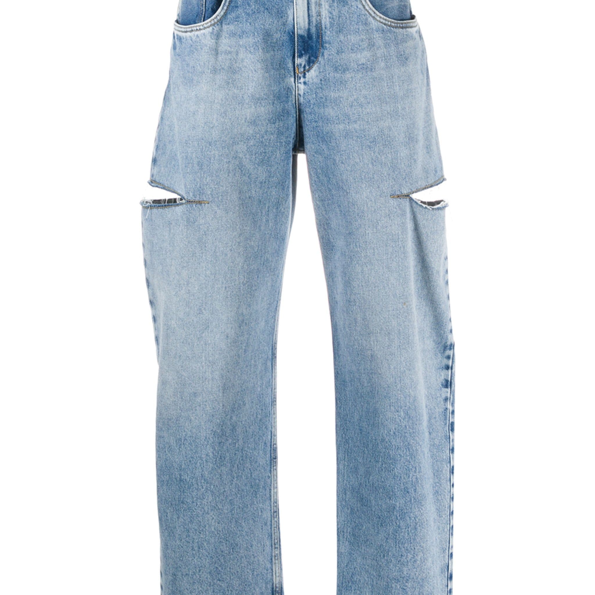 Maison Margiela Cut Out Details Loose Jeans | Shop in Lisbon & Online at SHEET-1.com