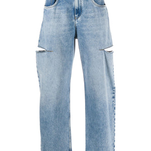 Maison Margiela Cut Out Details Loose Jeans | Shop in Lisbon & Online at SHEET-1.com