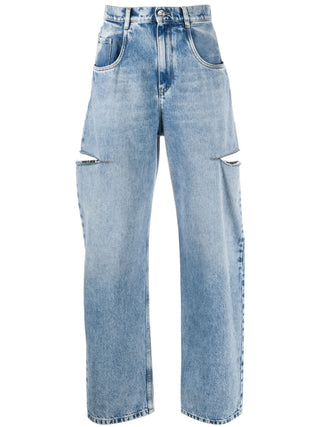 Maison Margiela Cut Out Details Loose Jeans | Shop in Lisbon & Online at SHEET-1.com