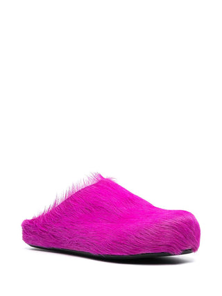 Marni Fussbet Sabot Calf Hair Slippers - SHEET-1 - LISBON STORE