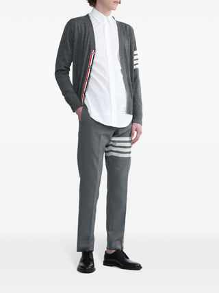 Thom Browne Wool Classic V-Neck Cardigan - SHEET-1 - LISBON STORE