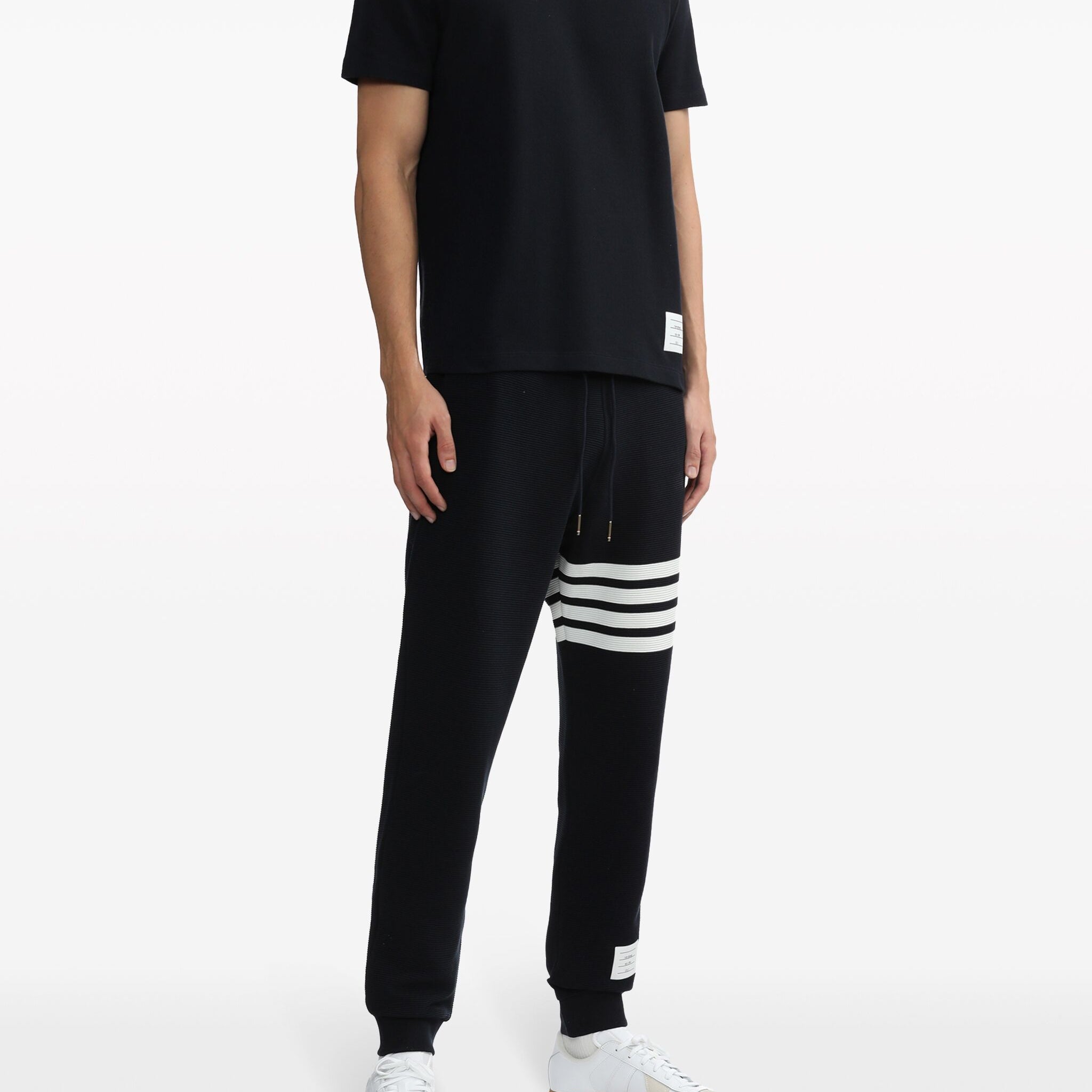 Thom Browne Classic Pique 4-Bar Tee - SHEET-1 - LISBON STORE