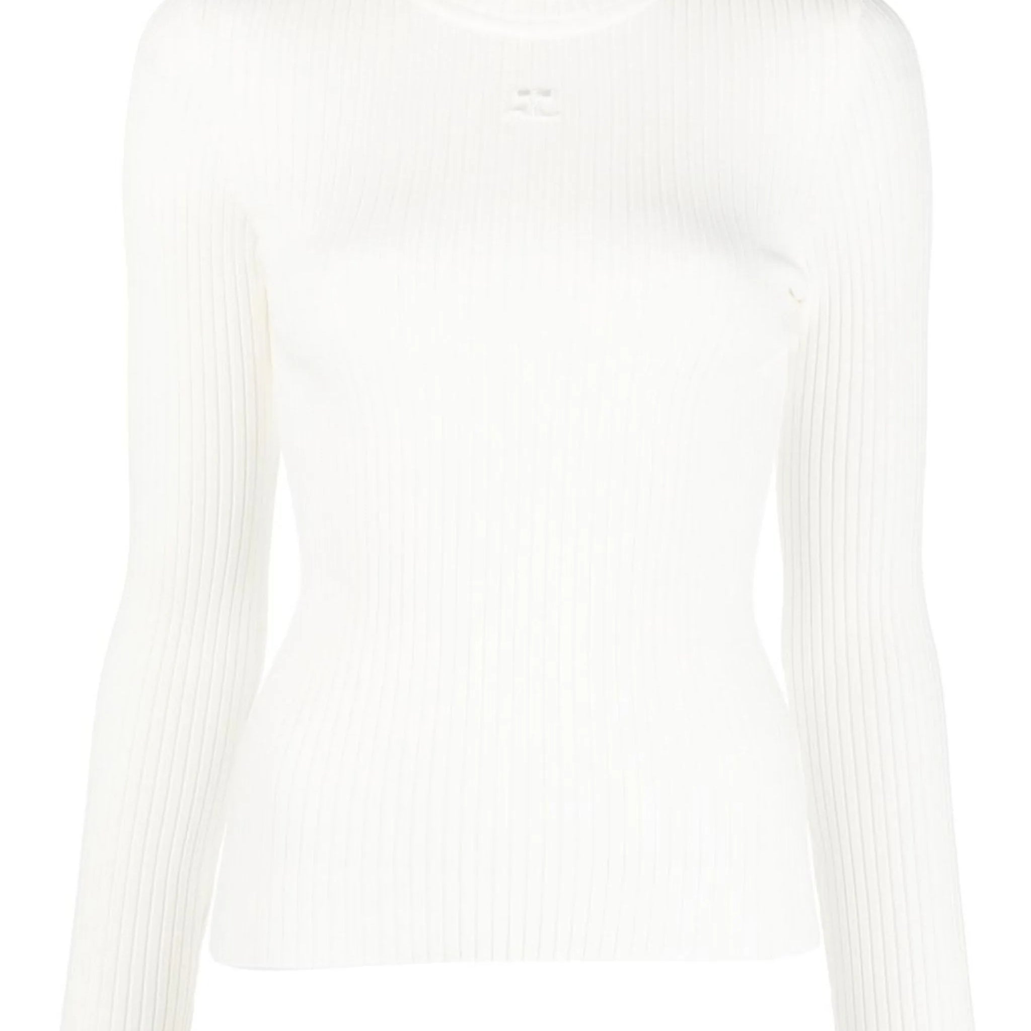 Courreges Reedition Rib Knit Mockneck Sweater | Shop in Lisbon & Online at SHEET-1.com