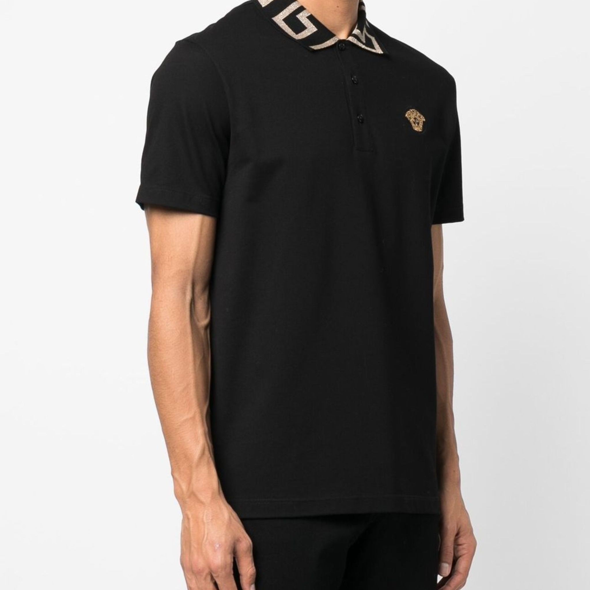 Greca short sleeved polo shirt