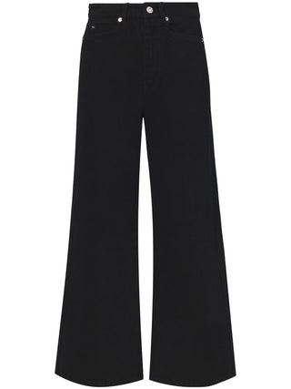 Proenza Schouler Logo Patch Cropped Jeans | Shop in Lisbon & Online at SHEET-1.com