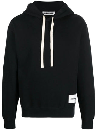 Jil Sander Logo Patch Drawstring Hoodie | Shop in Lisbon & Online at SHEET-1.com