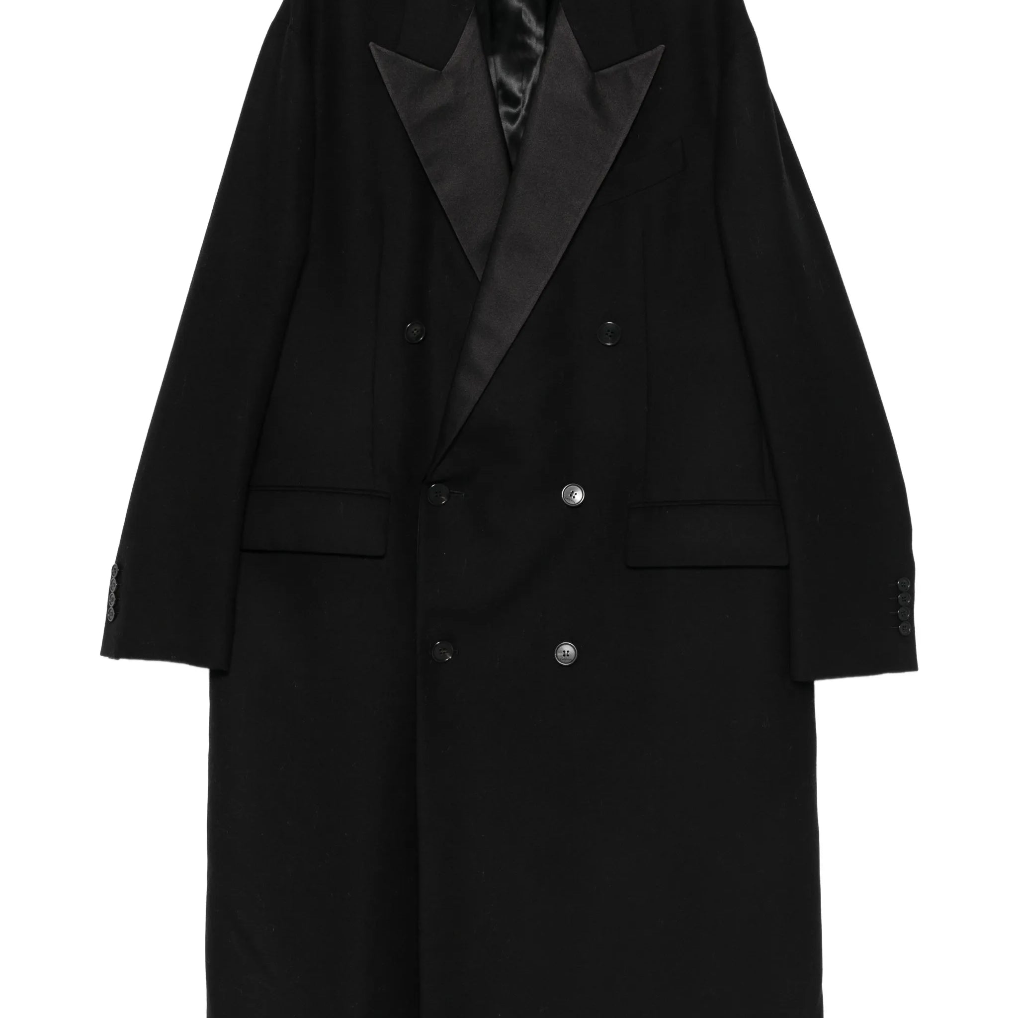 satin lapel coat
