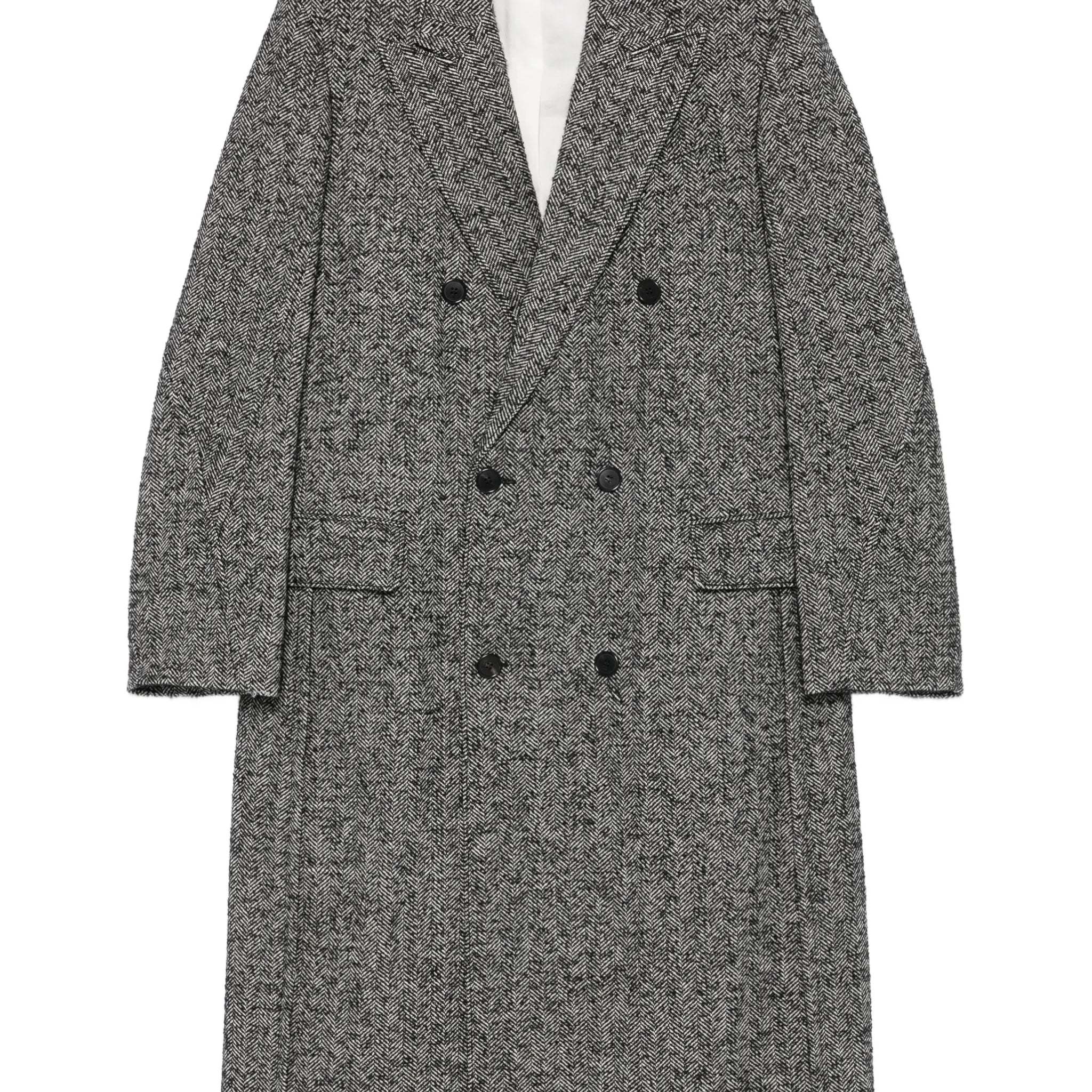 DOUBLE-BREASTED TAILORED COAT