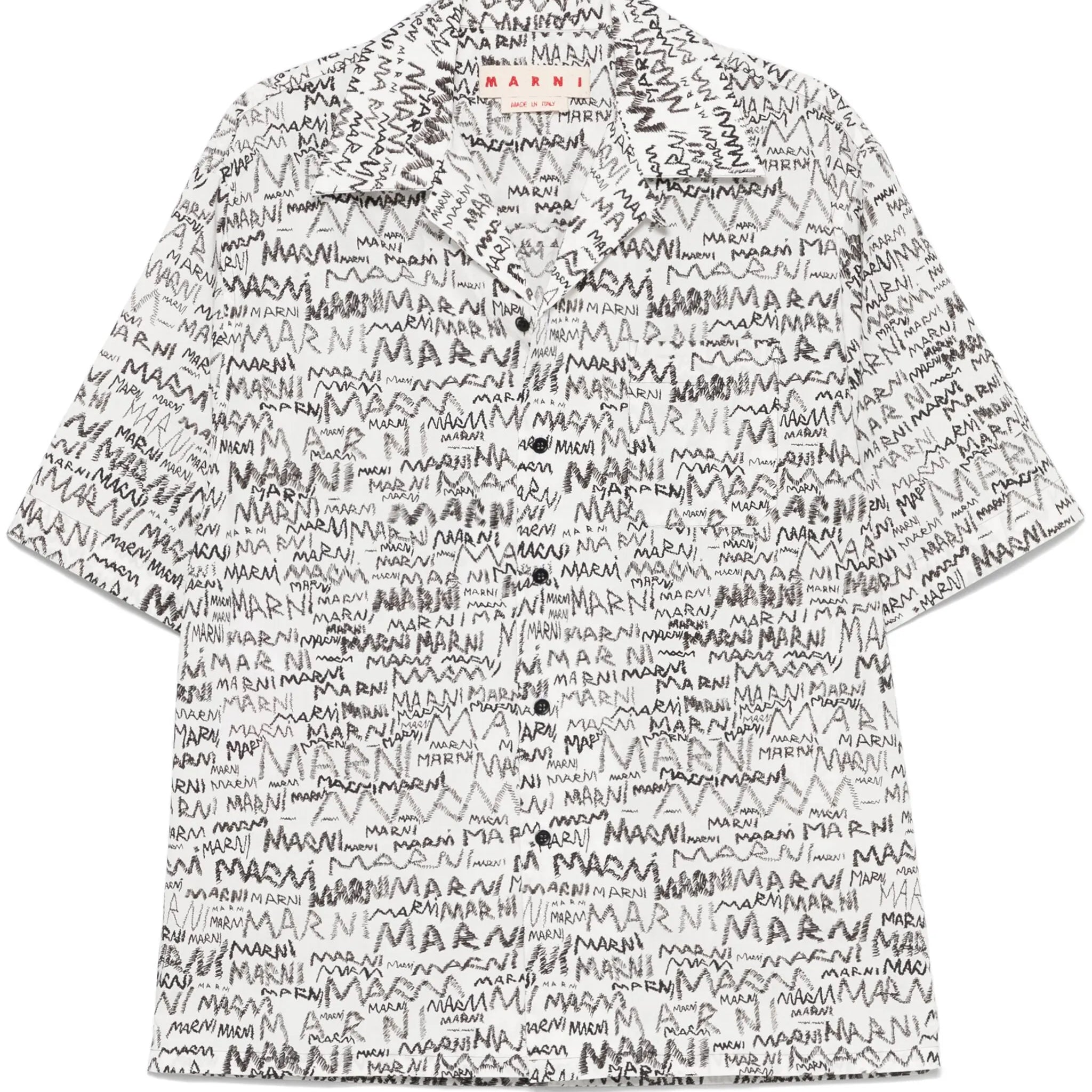 pencil logo-print shirt