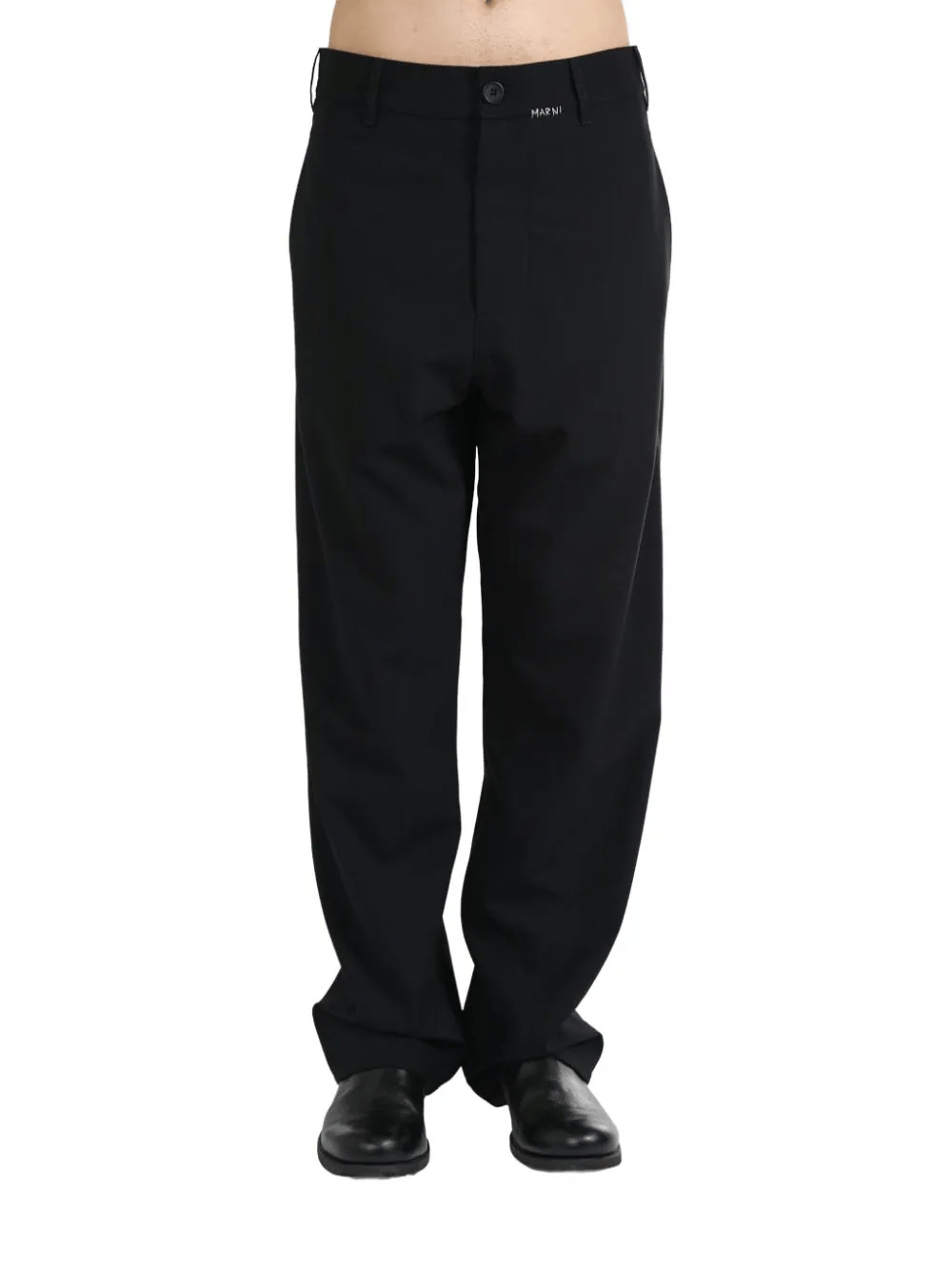 Marni Mending Logo Straight Leg Trousers - SHEET-1 - LISBON STORE