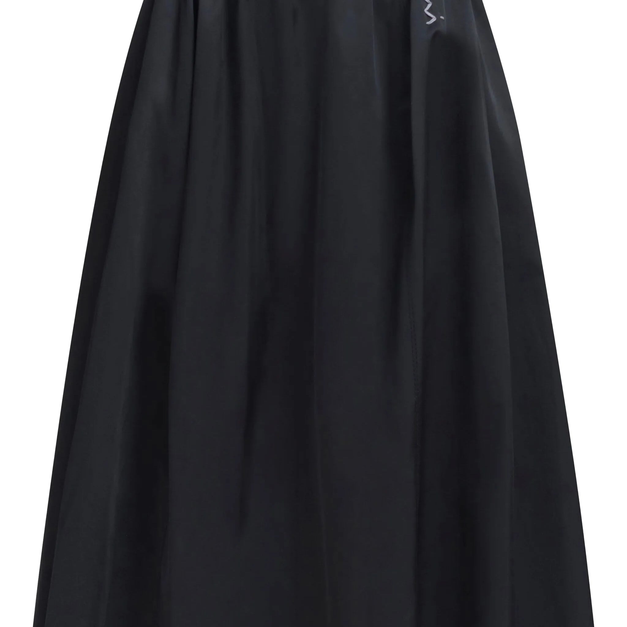 logo-embroidered midi skirt