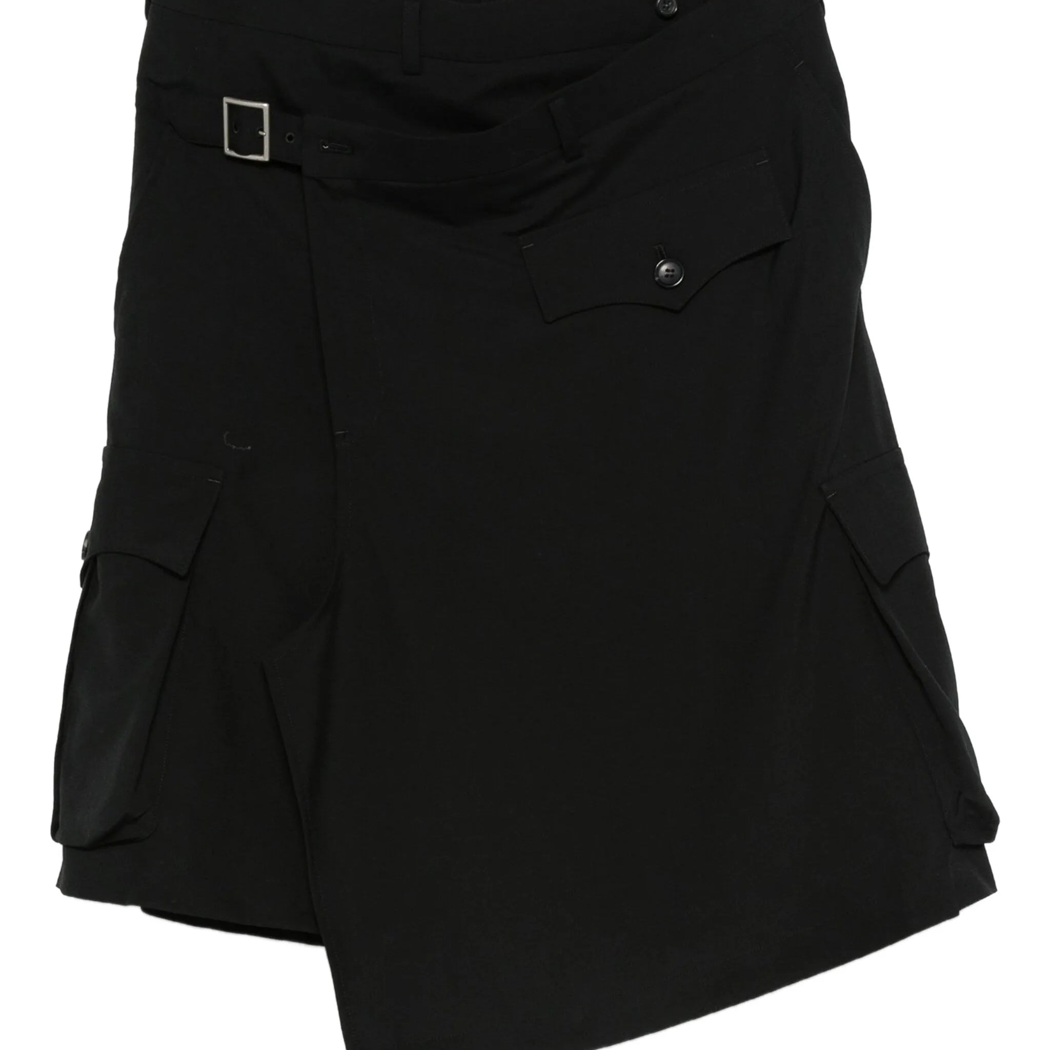 layered pocket-detail skirt