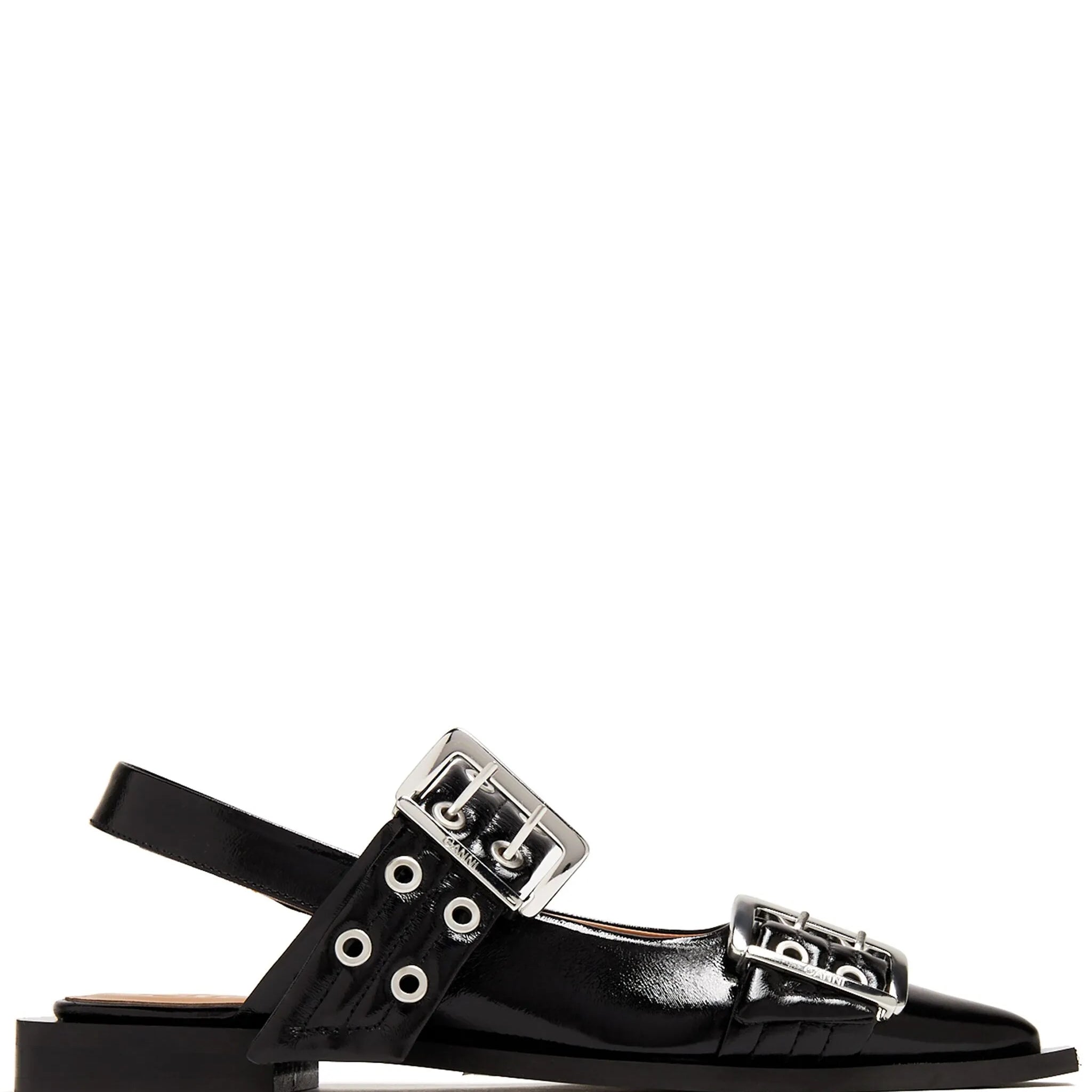 FEMININE BUCKLE BALLERINA NAPLACK CROCO