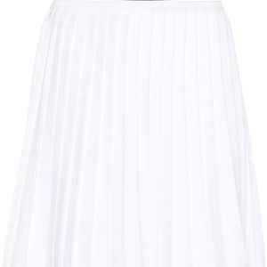 RWB-stripe pleated miniskirt