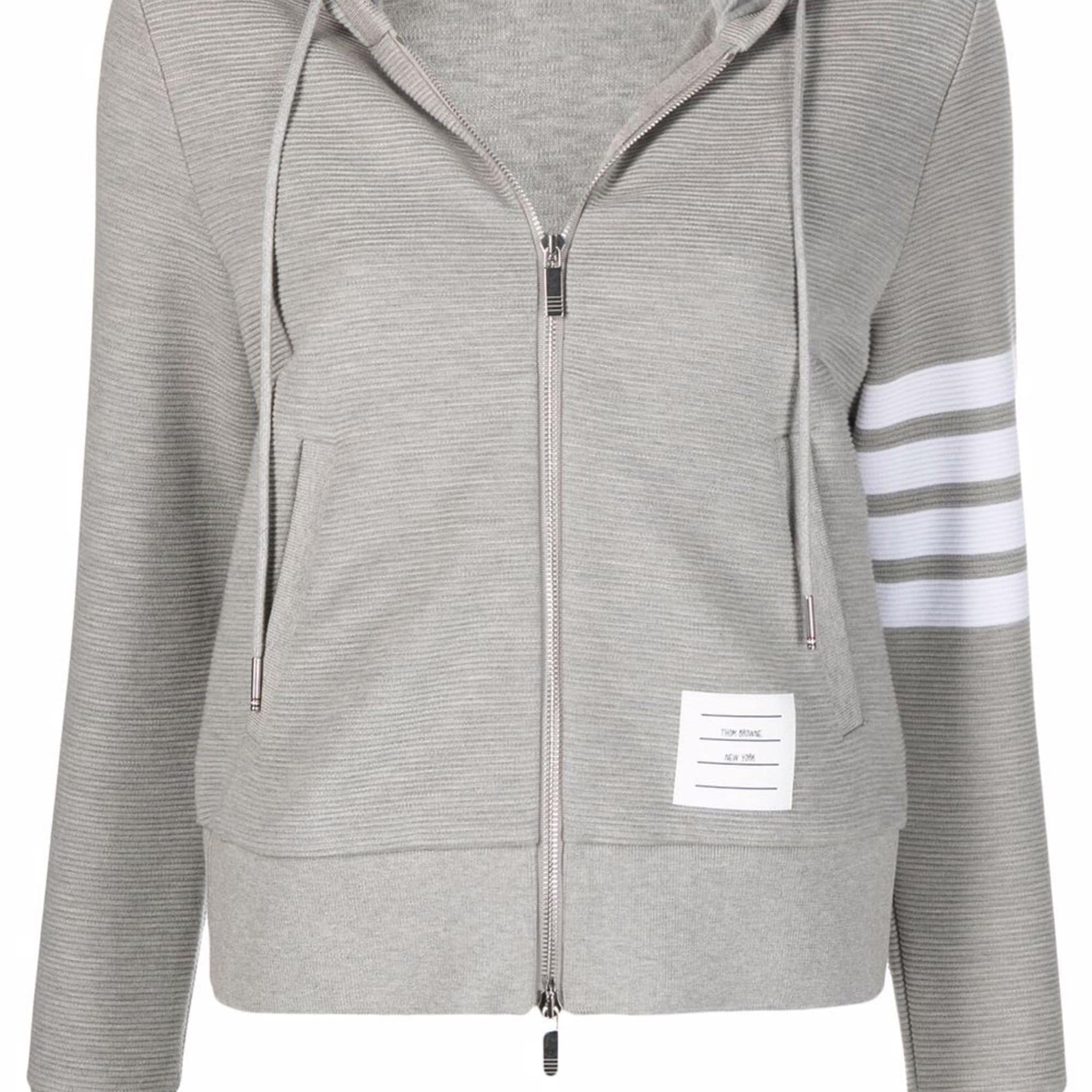 Thom Browne 4Bar Track Hooded Jackey - SHEET-1 - LISBON STORE