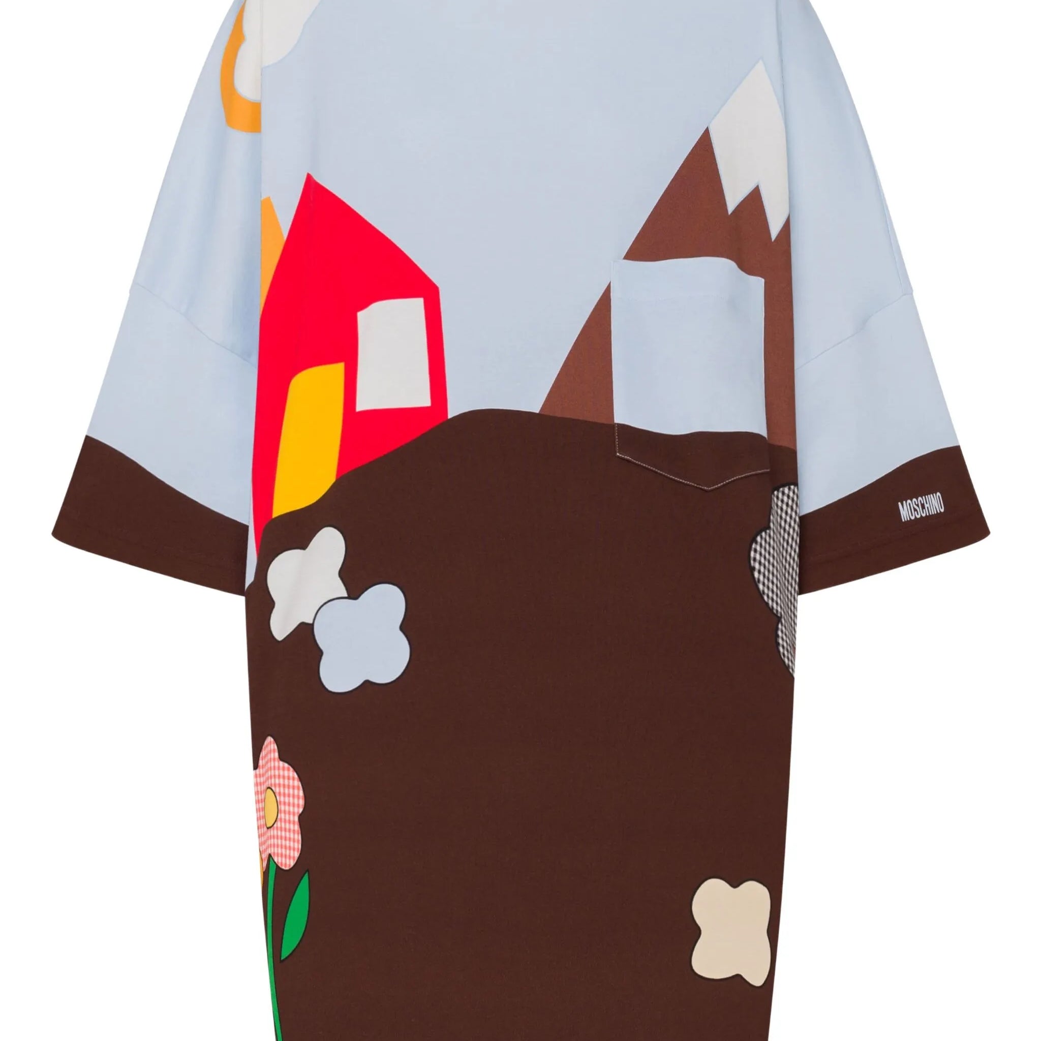 GRAPHIC-PRINT MINI DRESS