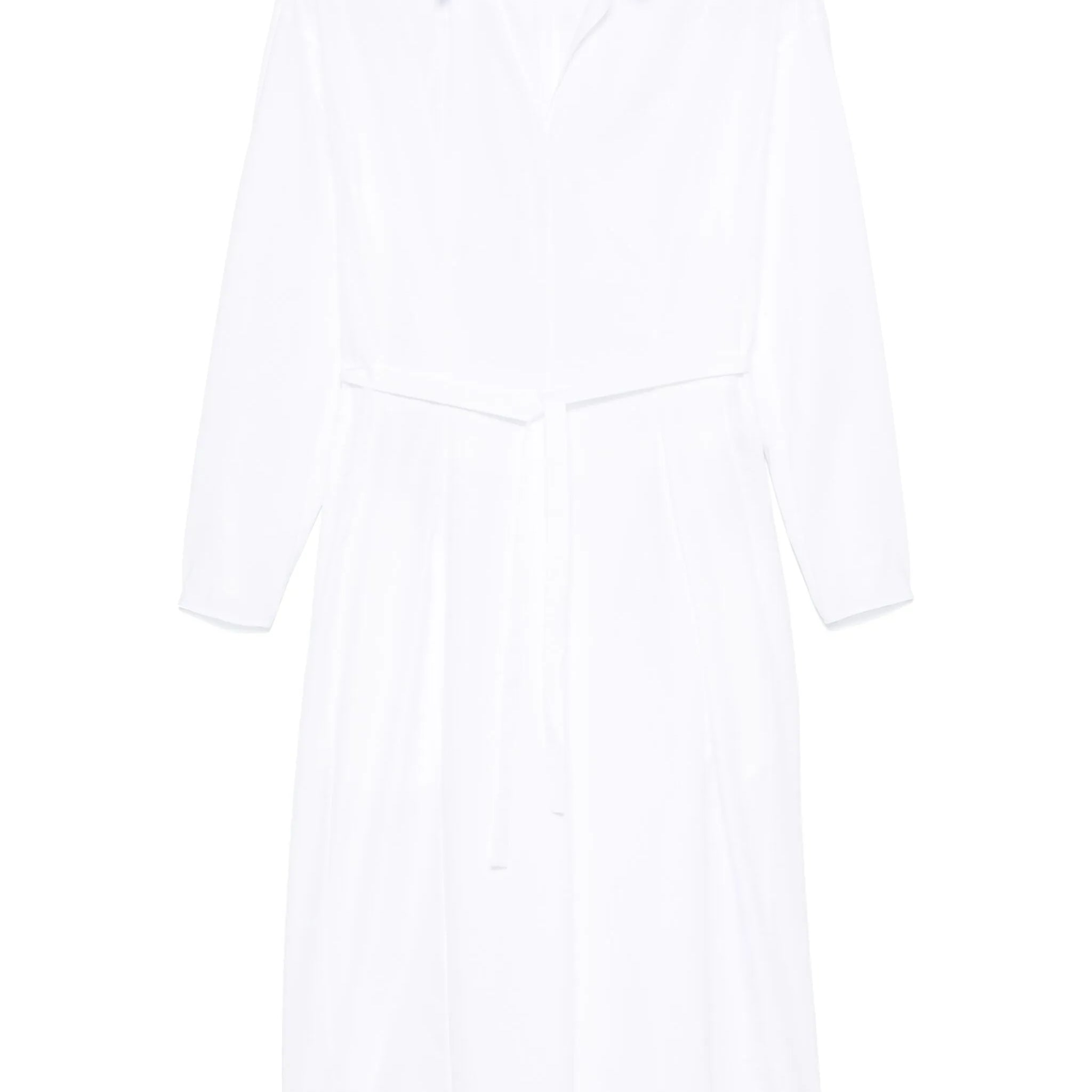 organic-cotton shirt dress White