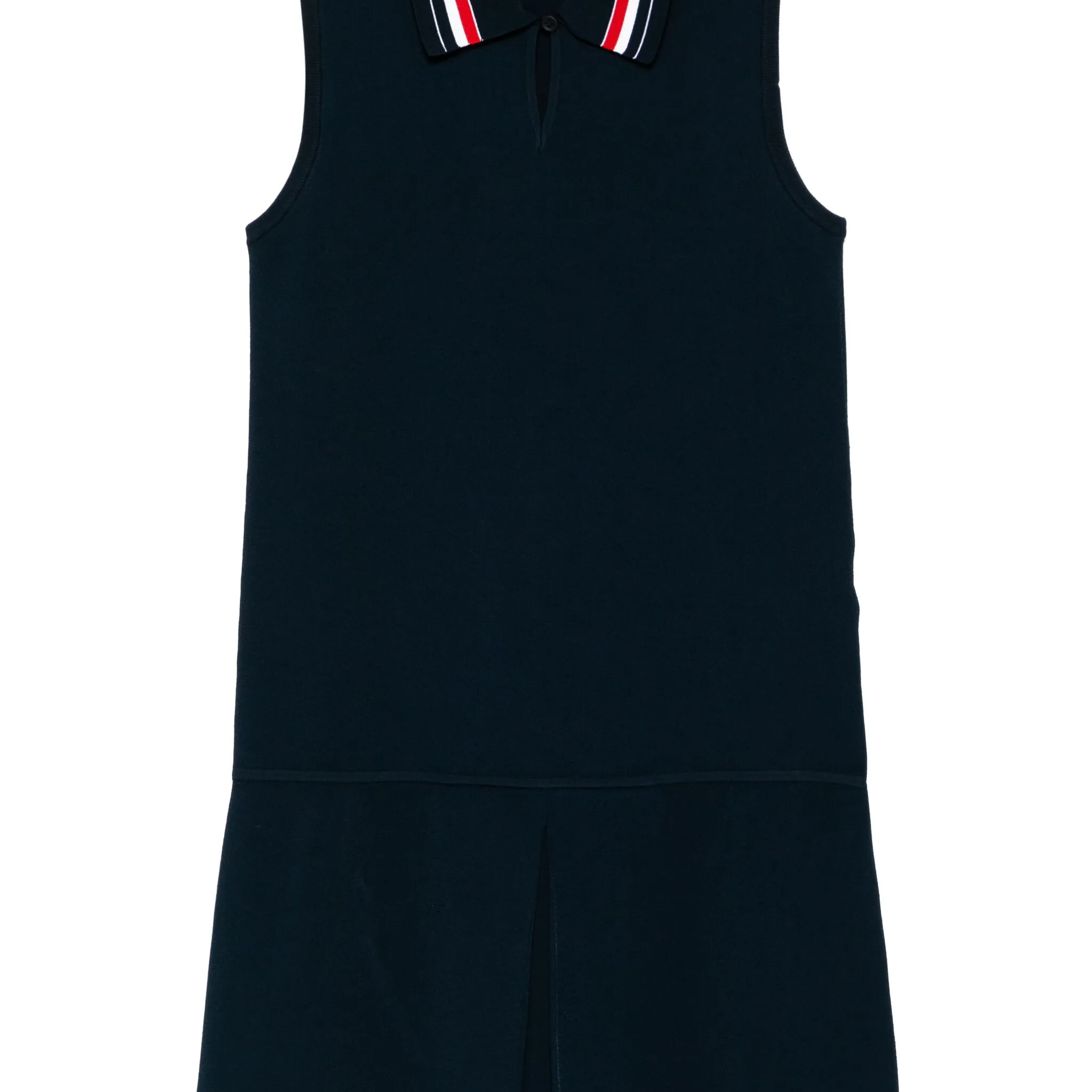 FULL NEEDLE MINI TENNIS POLO COLLAR DRESS