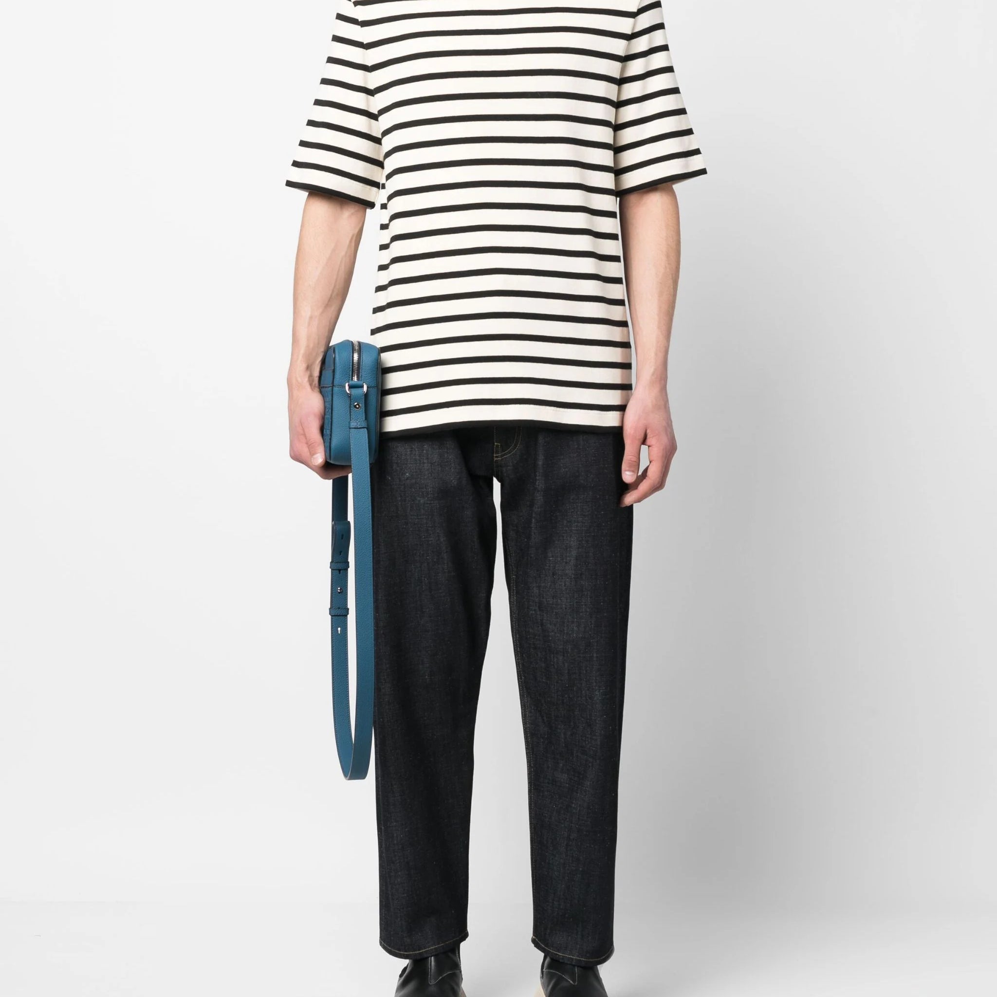 Jil Sander Stripe Print Short Sleeved T-Shirt | Shop in Lisbon & Online at SHEET-1.com