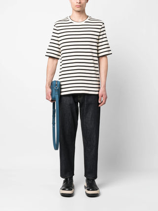 Jil Sander Stripe Print Short Sleeved T-Shirt | Shop in Lisbon & Online at SHEET-1.com