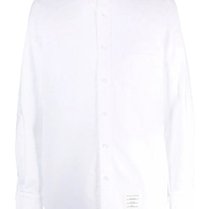 Thom Browne Mens Logo Patch Cotton Shirt | Shop in Lisbon & Online at SHEET-1.com
