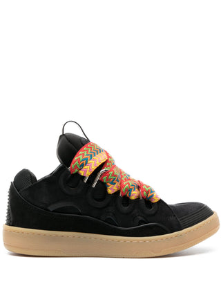 Lanvin Curb Low Top Leather Sneakers - SHEET-1 - LISBON STORE