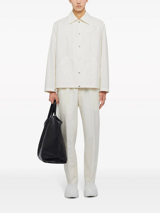 Jacquemus Logo Print Cotton Shirt Jacket | Shop in Lisbon & Online at SHEET-1.com