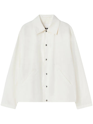 Jil Sander Logo Print Cotton Shirt Jacket - SHEET-1 - LISBON STORE