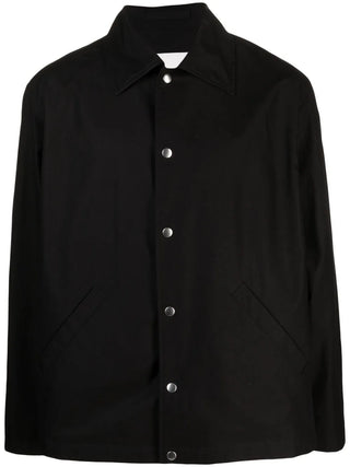 Jil Sander Logo Print Cotton Shirt Jacket - SHEET-1 - LISBON STORE