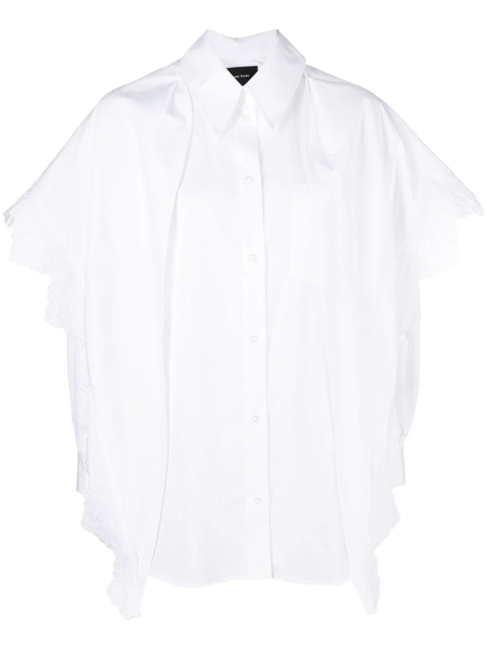 POINTED COLLAR EMBROIDERED SHIRT - SHEET-1
