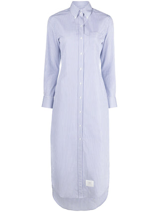 Thom Browne Stripe Poplin Maxi Shirtdress - SHEET-1 - LISBON STORE