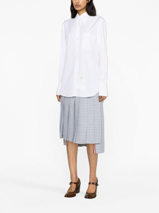 Thom Browne Exaggerated Easy Fit Point Collar Shirt - SHEET-1 - LISBON STORE