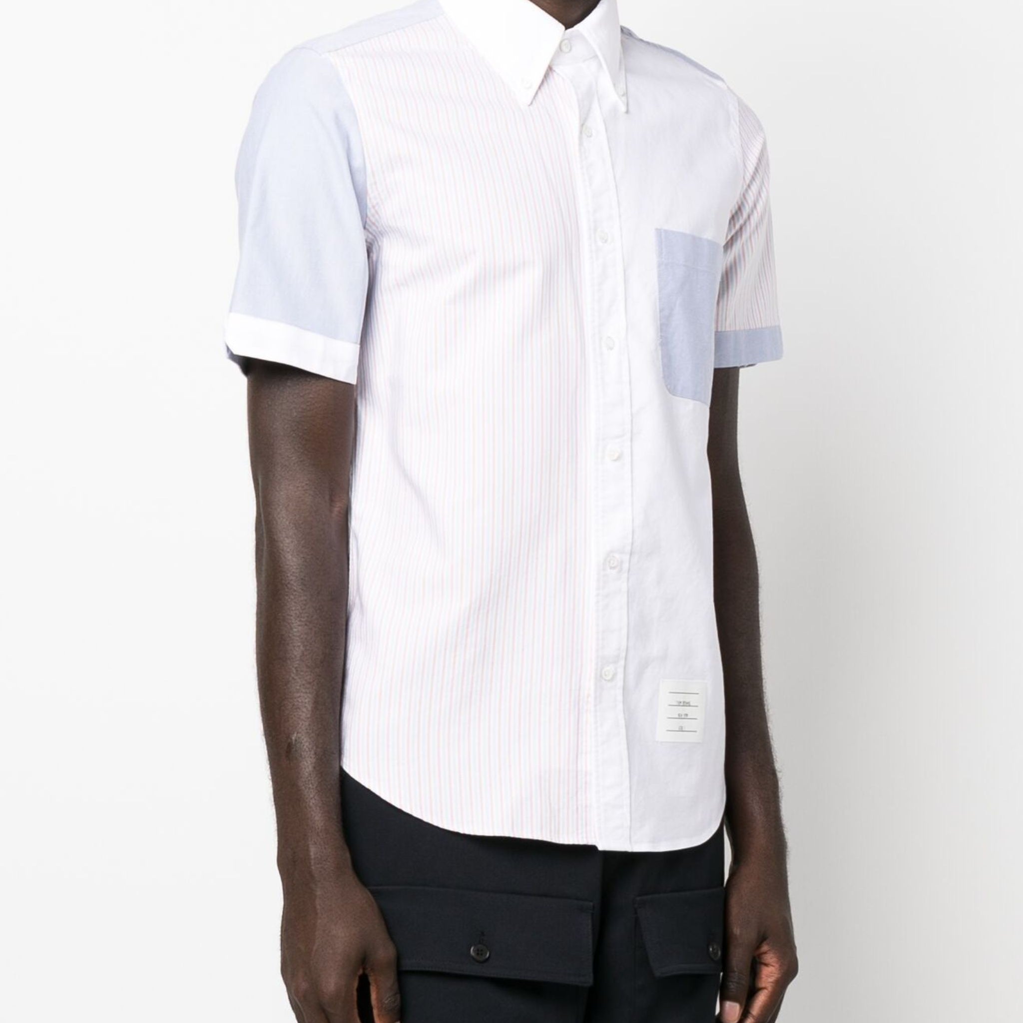 FUNMIX STRIPE OXFORD SHORT SLEEVE SHIRT