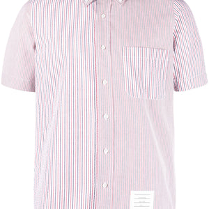 Thom Browne Straight Fit Button Down Short Sleeve - SHEET-1 - LISBON STORE