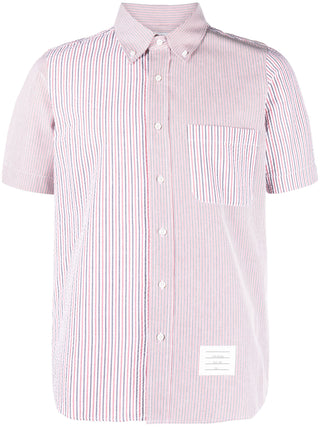 Thom Browne Straight Fit Button Down Short Sleeve - SHEET-1 - LISBON STORE