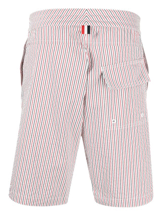 Thom Browne Seersucker Board Shorts - SHEET-1 - LISBON STORE