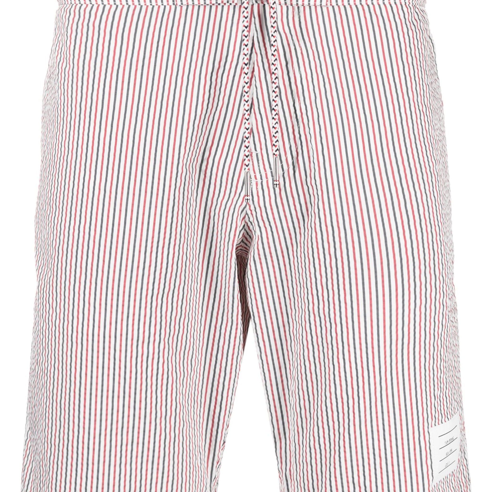 Thom Browne Seersucker Board Shorts - SHEET-1 - LISBON STORE