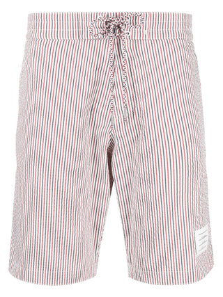 Thom Browne Seersucker Board Shorts - SHEET-1 - LISBON STORE