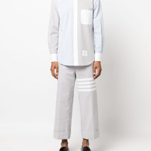 Thom Browne Straight Fit Button Down Long Sleeve Shirt - SHEET-1 - LISBON STORE